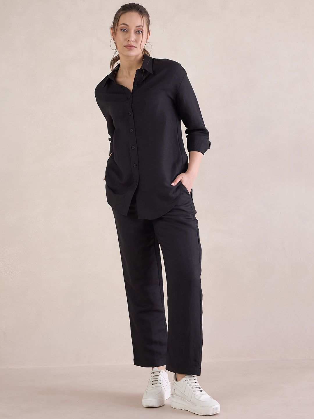 Black Linen Shirt