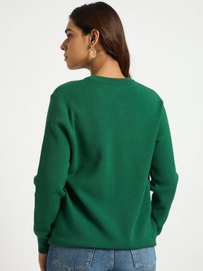 Green Crew Neck Sweater