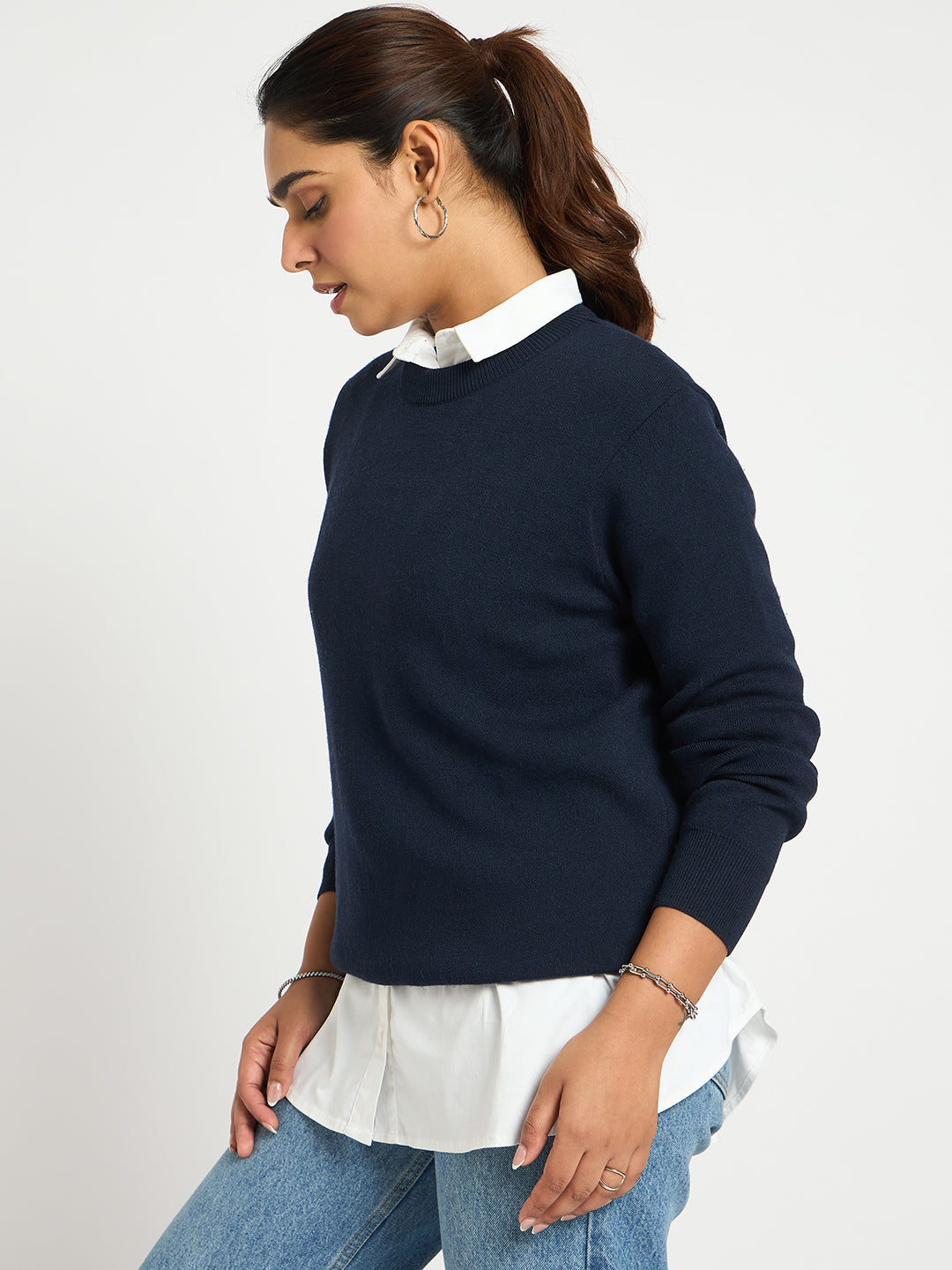 Navy Crew Neck Sweater