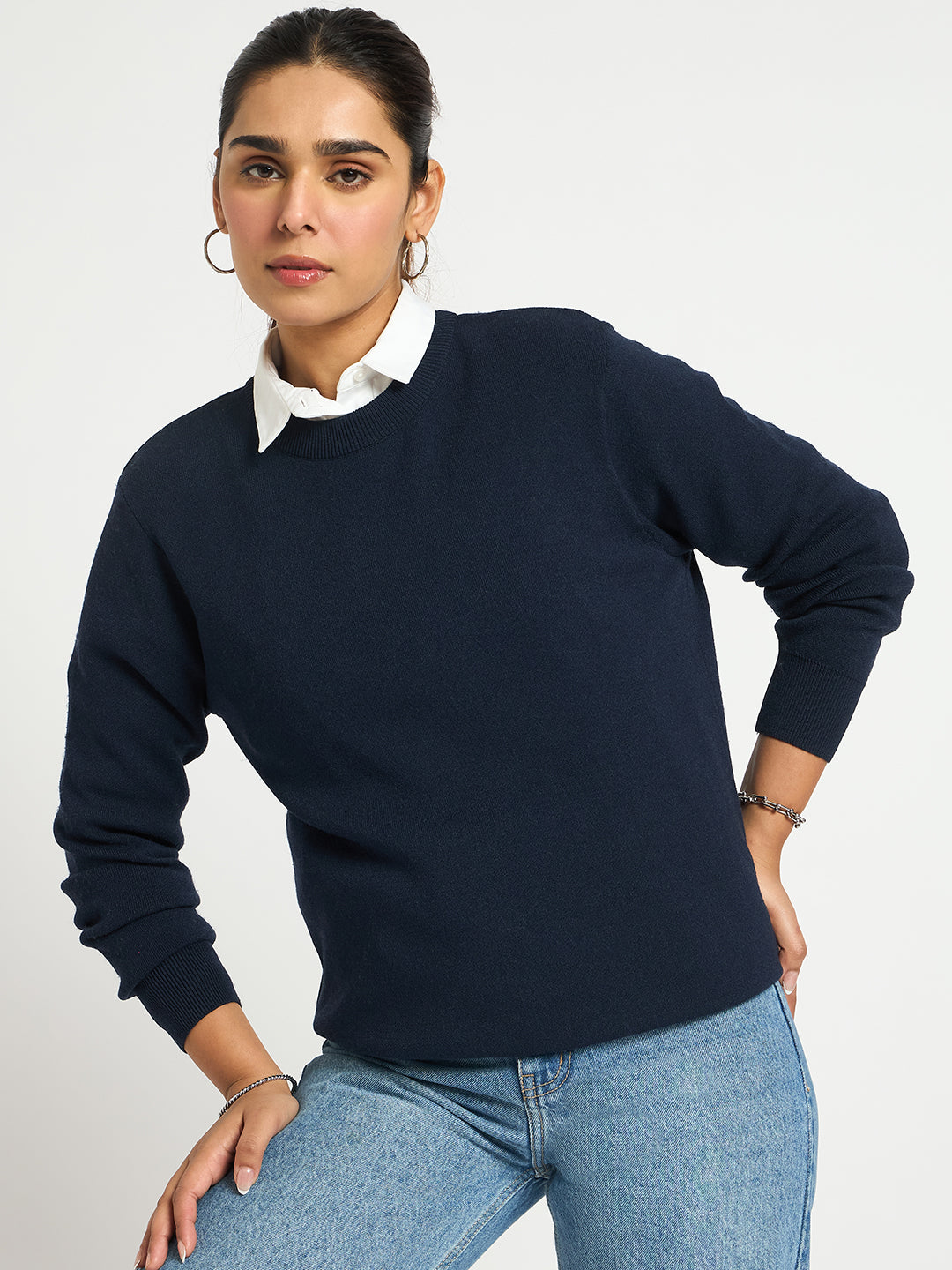 Navy Crew Neck Sweater