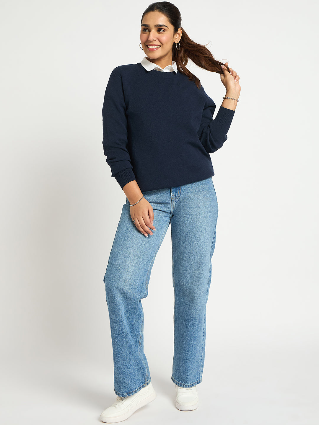 Navy Crew Neck Sweater