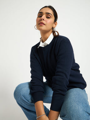 Navy Crew Neck Sweater