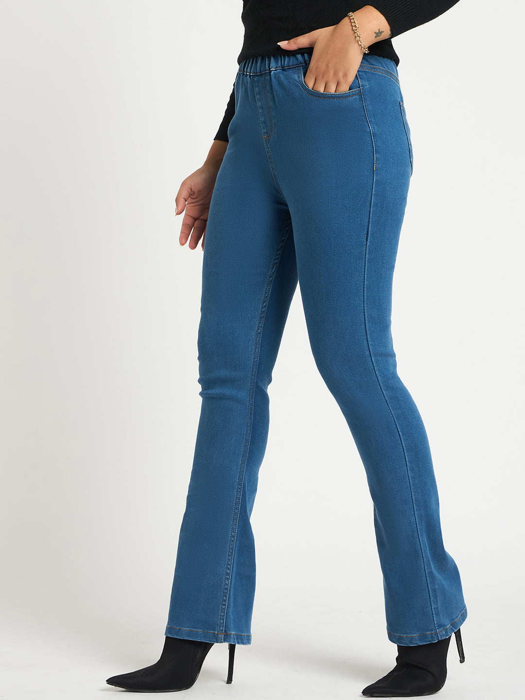 Navy Blue Denim Jeggings