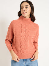 Terracotta Cable Knit Sweater