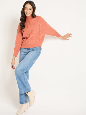 Terracotta Cable Knit Sweater