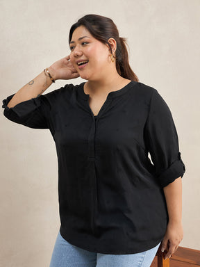 Black High Low Tunic