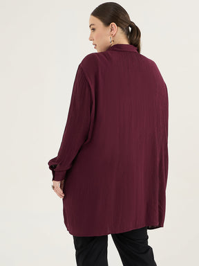 Wine Cascade Detail Tunic