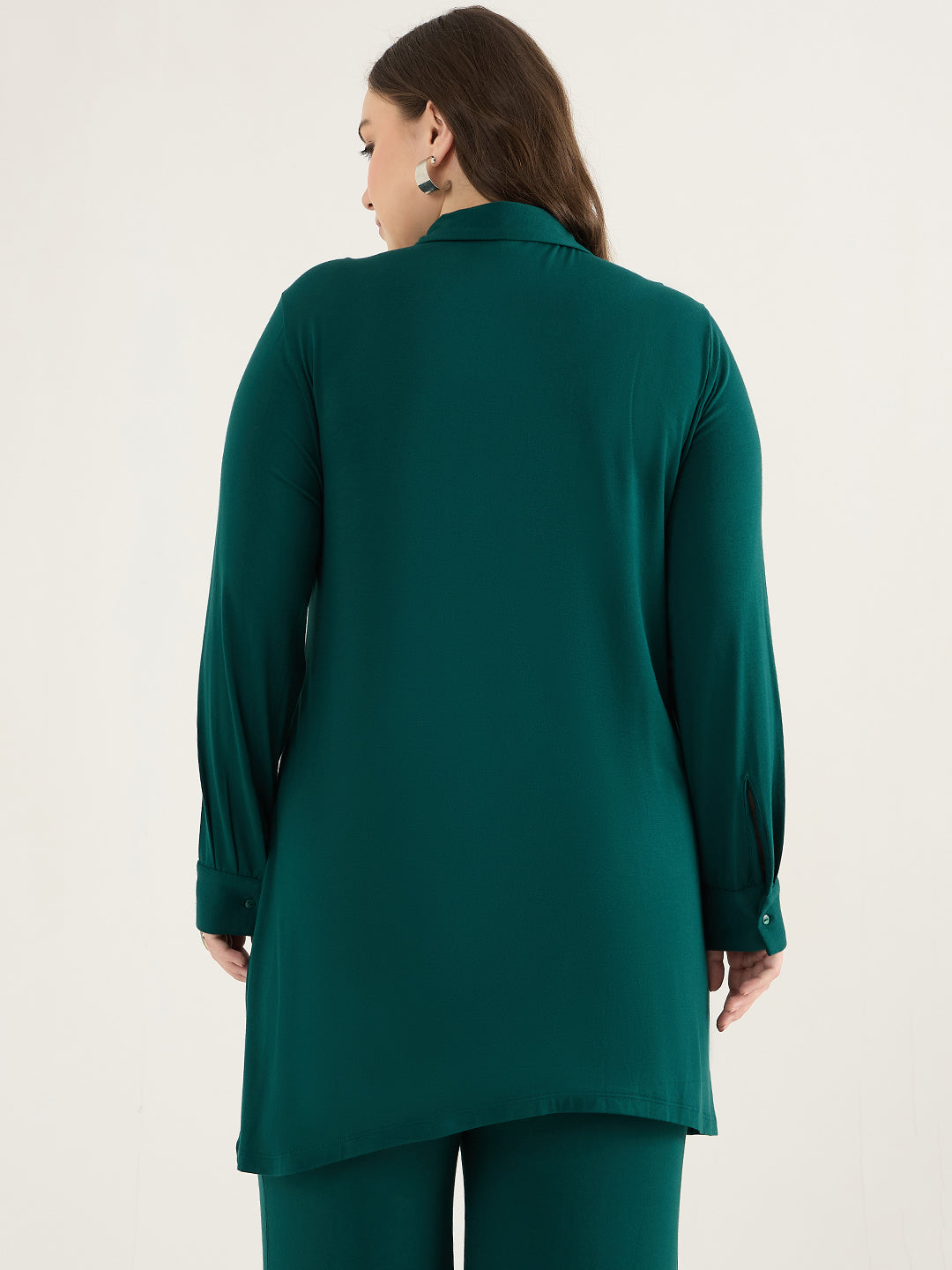 Green Assymetric Tunic