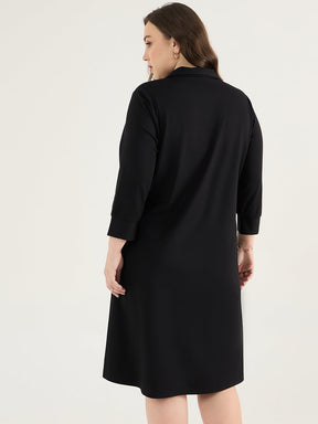 Black A-Line Travel Dress