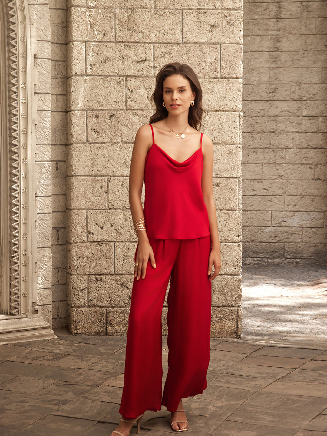 Ruby Red Provence Cami Slip